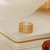 A niche retro court-style lace teardrop-shaped opening ring for women, with a fashionable, light luxury and high-end feel. It's a unique wide pasta ring Application Scenario